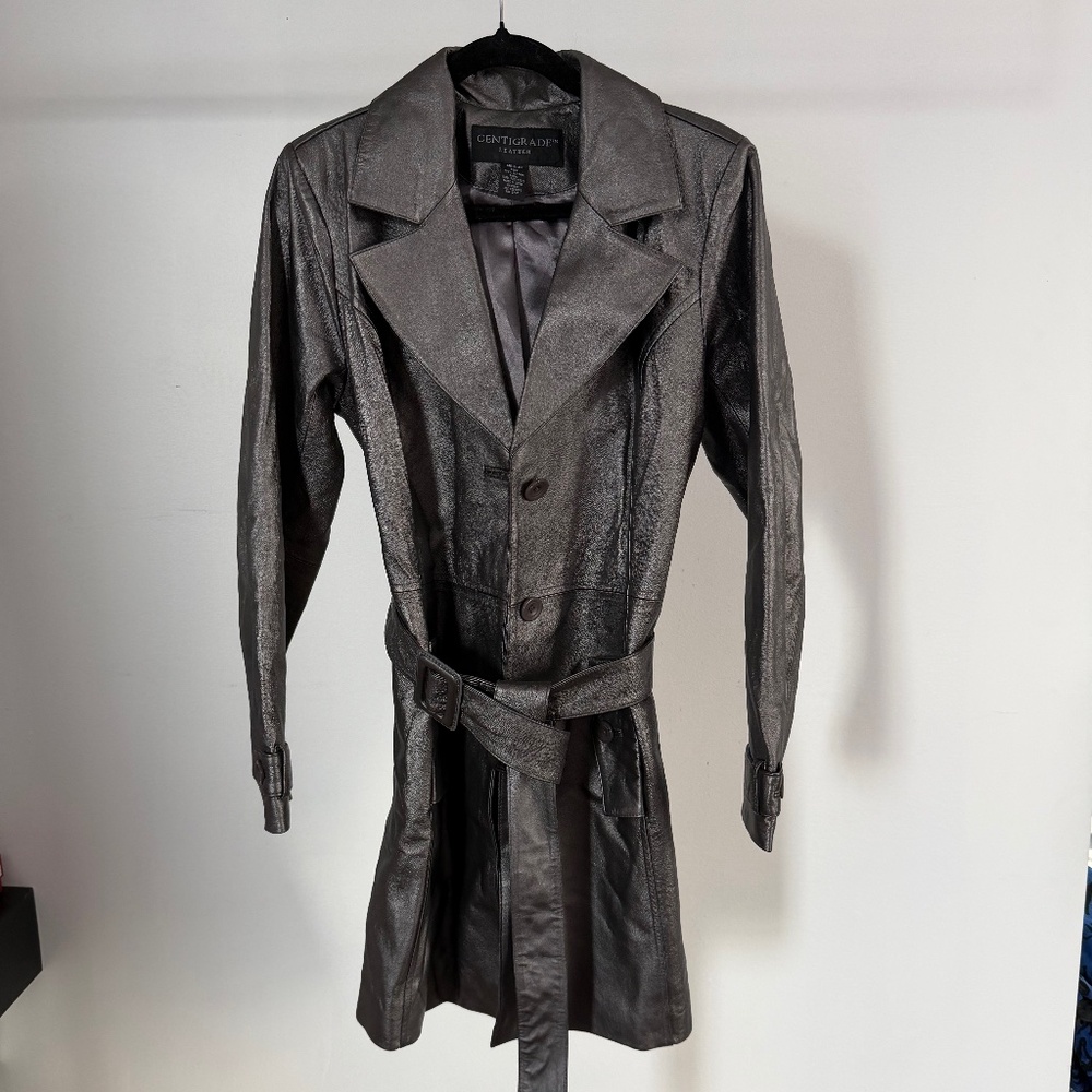 silver leather jacket